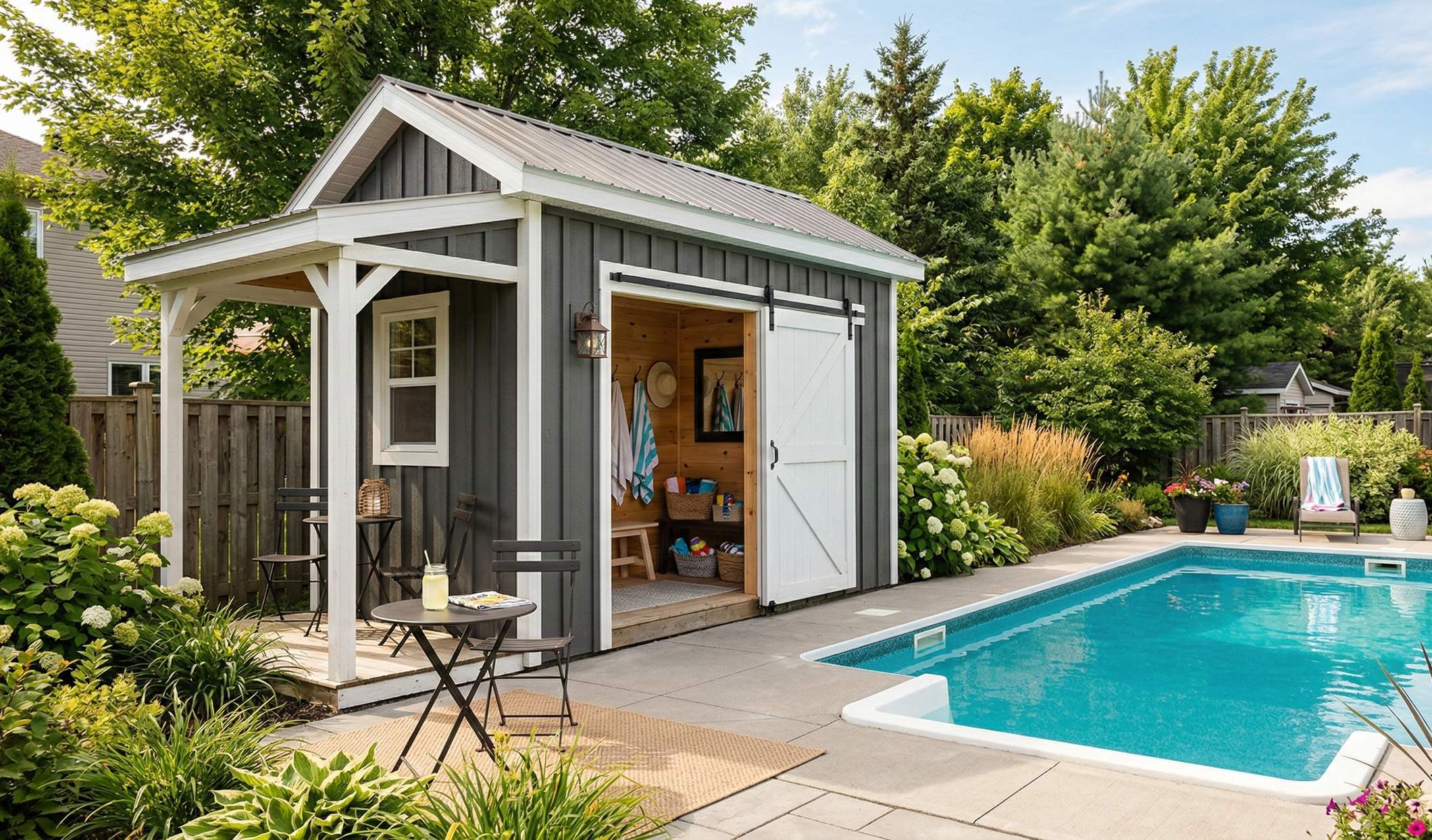 Sliding door & garden