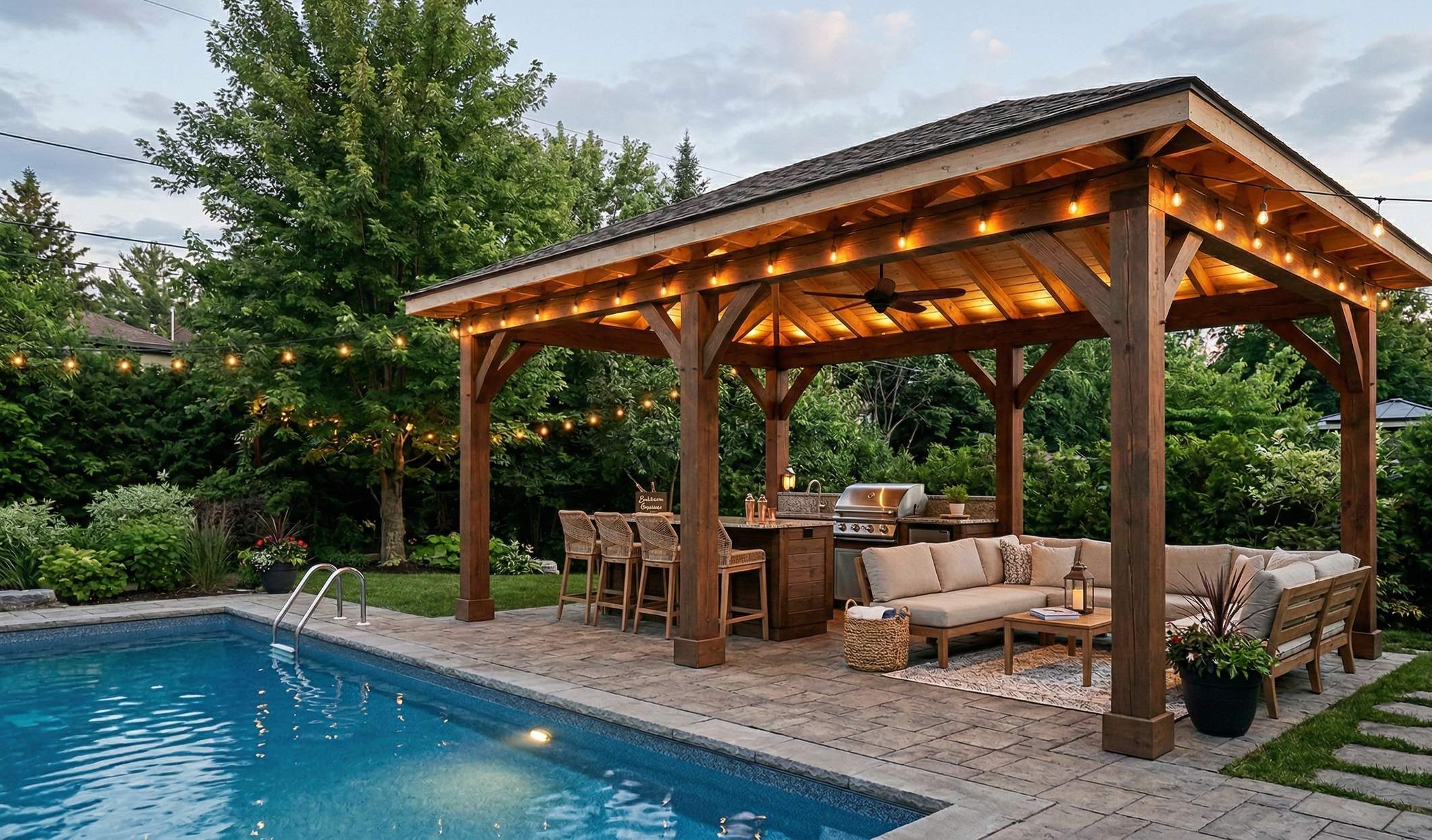 Lounge and outdoor bar