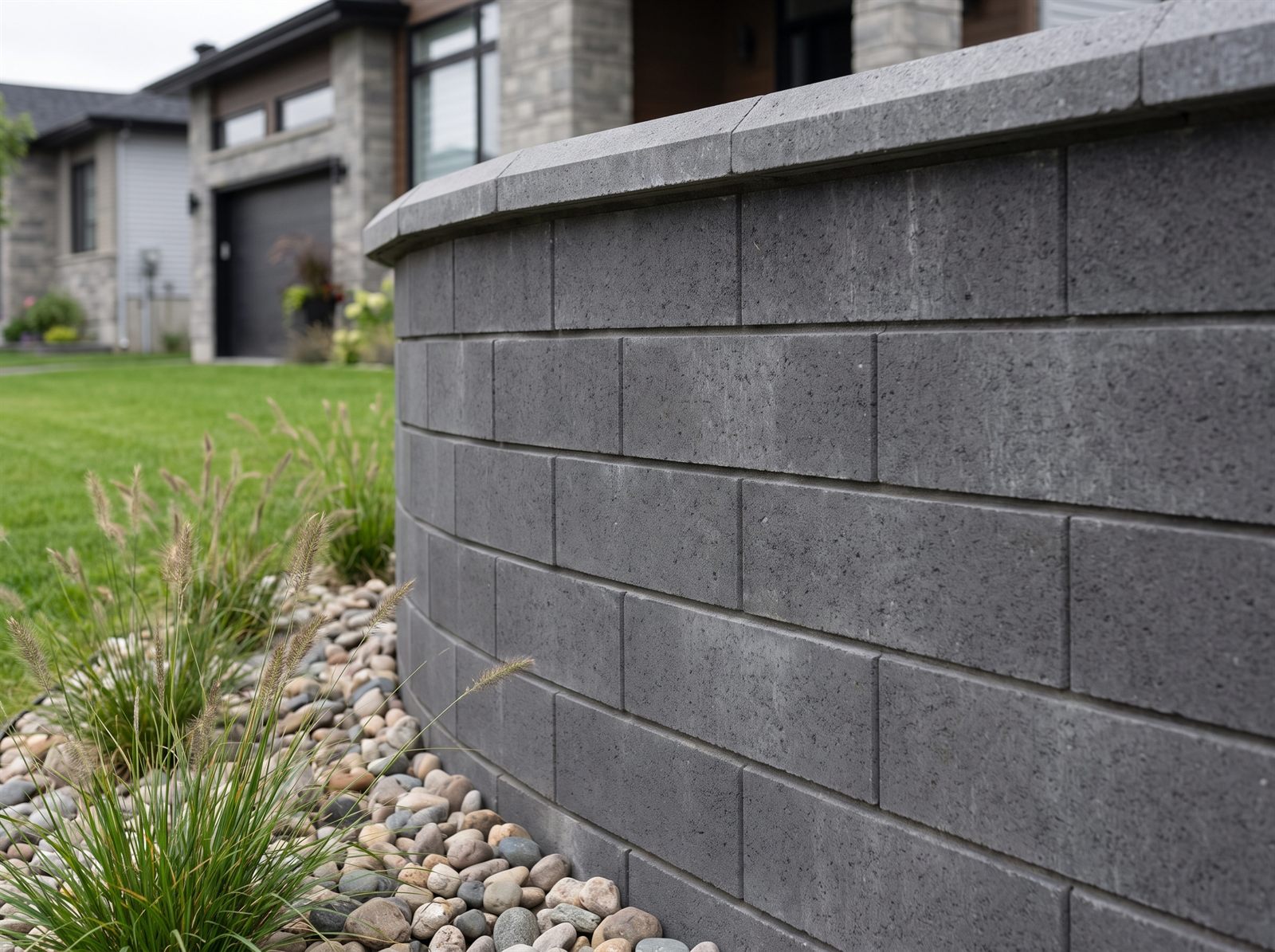 Structural retaining wall on a steep slope in Chelsea
