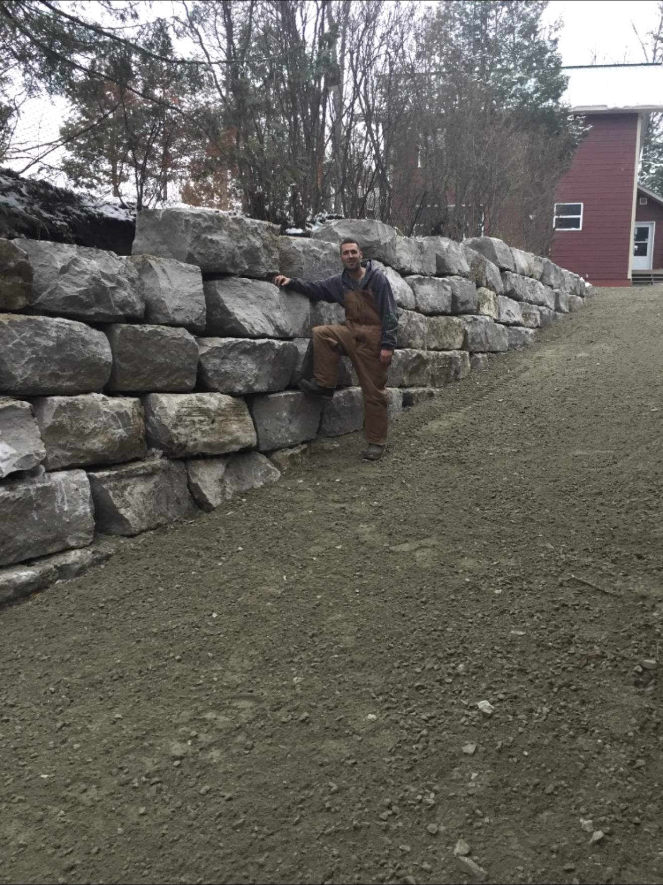 Rock garden and natural stone